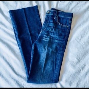 Sam Edelman Mid Rise Raw Hem Bootcut Jean Size 27